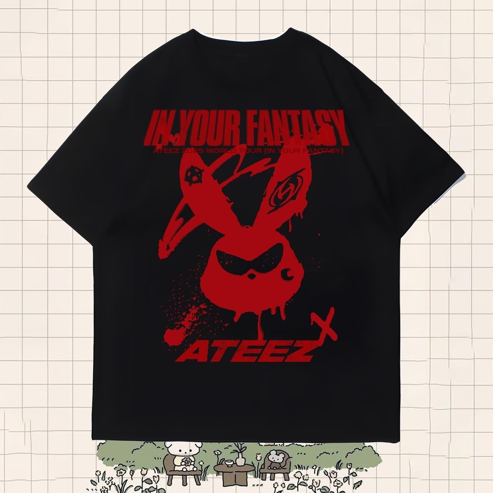Ateez 2025 World Tour In Fantasy Shirt